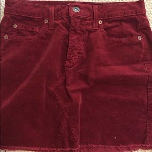 Pistola red jean skirt size Xs